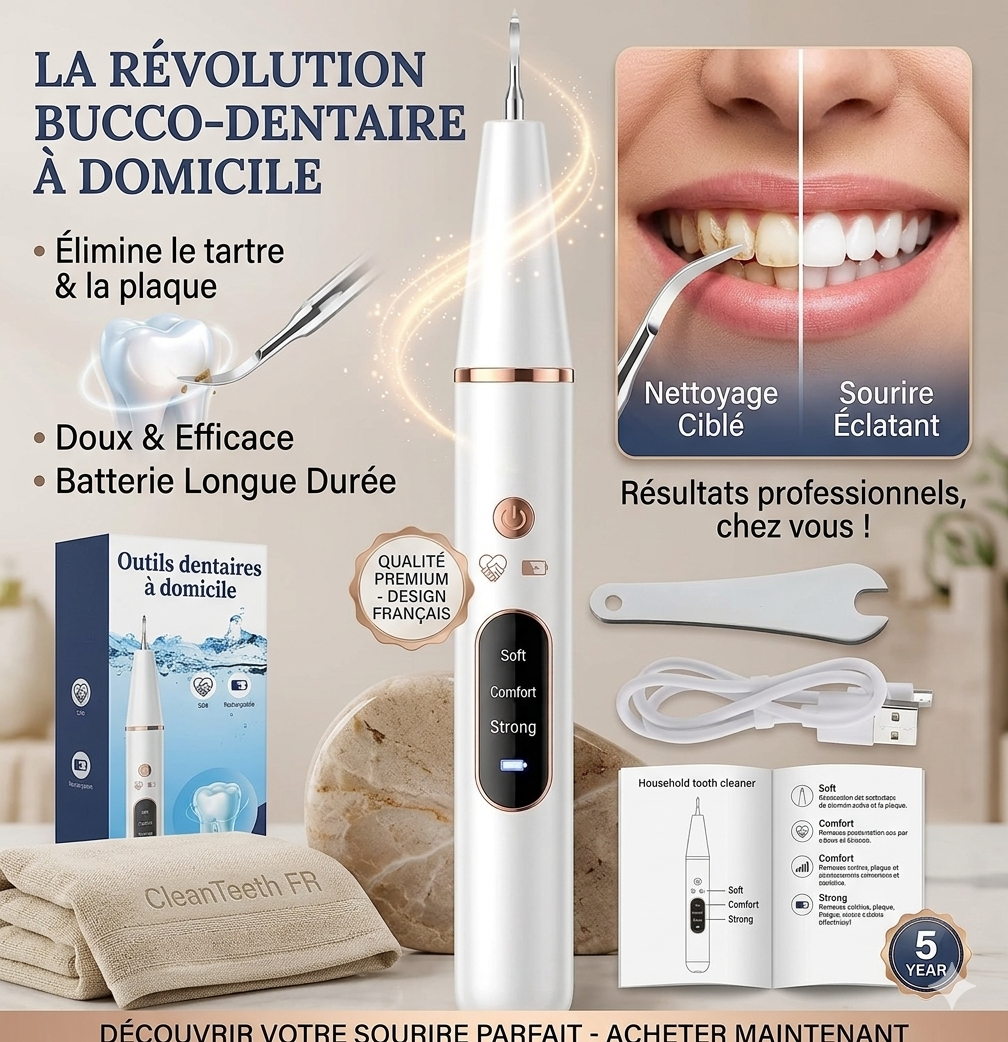 Nettoyage dentaire complet en quelques minutes ⚡